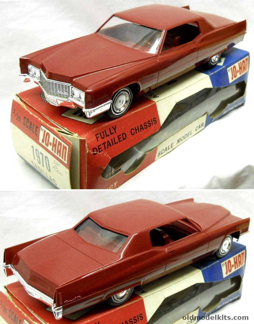 Jo-Han 1/25 1970 Cadillac Coupe de Ville Promo With Original Box plastic model kit